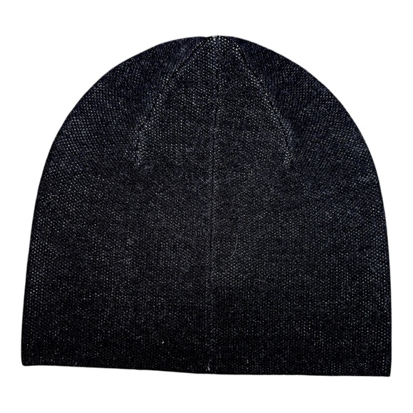 Allsaints Wool Blend Jacquard Logo Beanie - Black - Picture 2 of 2